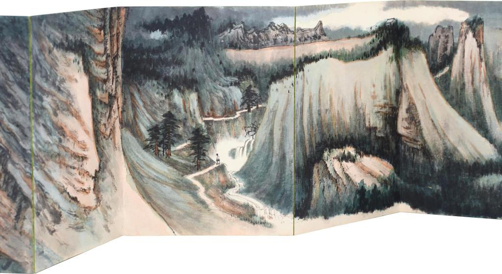 張大千〈瑞士紀遊通景冊〉